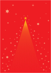 クリスマス 輝く光のクリスマスツリー