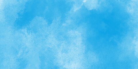 abstract blue watercolor splash stroke background,Hand painted abstract soft sky blue watercolor sky and clouds,Aquarelle painted textured canvas design,Background with clouds on blue sky.