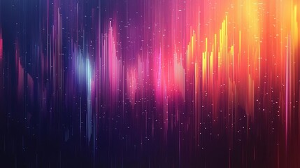 voice speech frequency concept. A vibrant abstract design showcasing colorful sound waves against a dark background, evoking a sense of movement and energy.