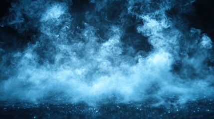 Obraz premium Blue Smoke Abstract Background