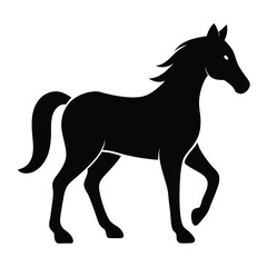 Obraz premium horse silhouette isolated on white