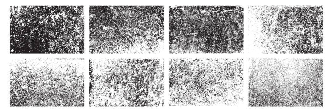 Grunge Distressed dirty textures Set, Grainy texture Set, Grunge overlay texture banner collection, Different types of texture stamps set. Vector collection, vintage set