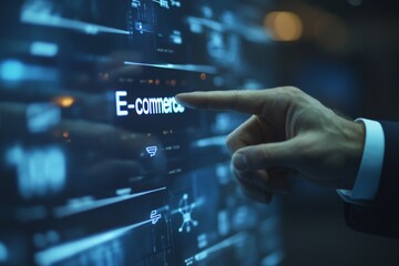 E-commerce Touchscreen Interface - Modern Business