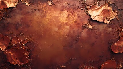 digital technology red copper texture poster background