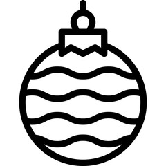 christmas ball, decoration, ornament Icon
