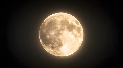 Obraz premium Full moon isolated on transparent background