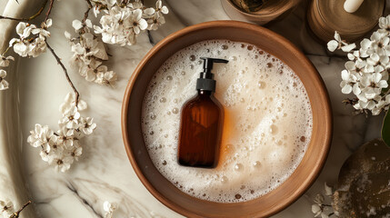 A hair wash with a hydrating shampoo infused with natural oils and botanicals, leaving the hair soft, shiny, and moisturized, with a relaxing scalp massage included