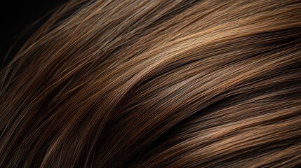 Fototapeta premium A keratin hair straightening treatment that smooths and strengthens hair, reducing frizz and leaving it sleek, shiny, and manageable for weeks, with long-lasting straight results