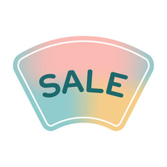 Sale promotion badge in retro style