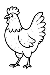 Illustration of a hen