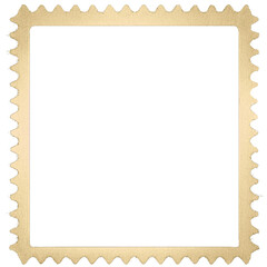 gold postal stamp frame 