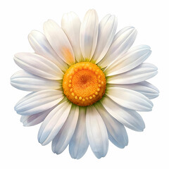 Fototapeta premium a daisy flower on white background
