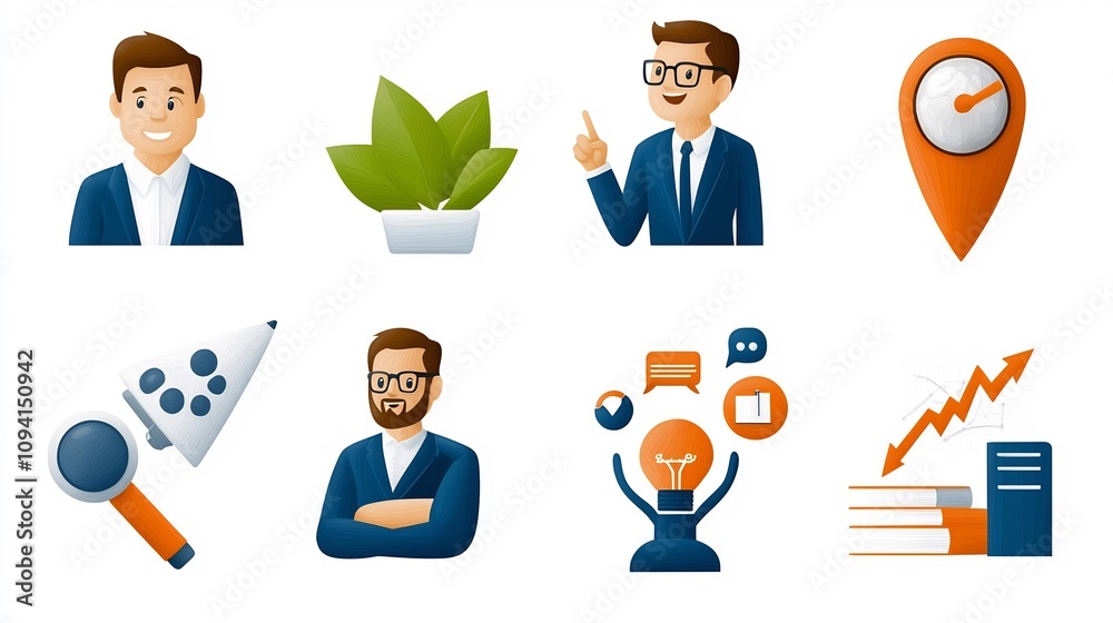 Poster minimalistic pack of 15 icons depicting business growth and team concepts such as strategy training 