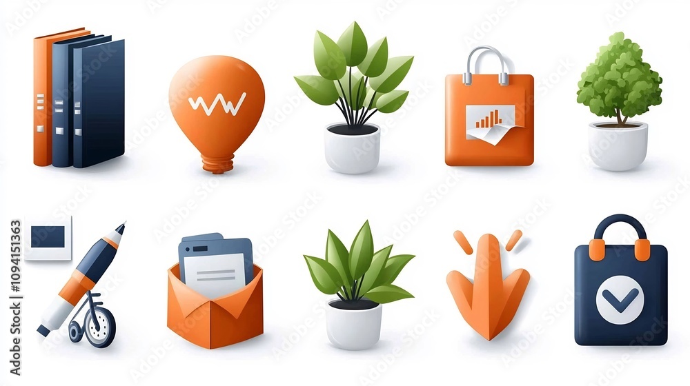 Poster minimalist collection of 15 linear business workshop and growth strategy icons featuring symbols for