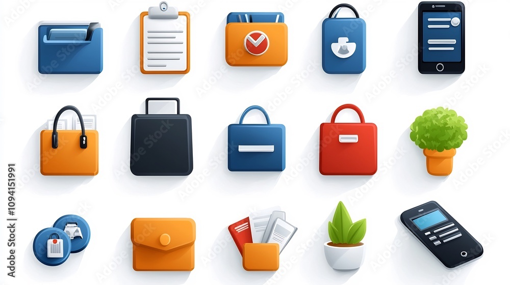 Aufkleber collection of 15 outline icons for reception services including counter information desk and clean d