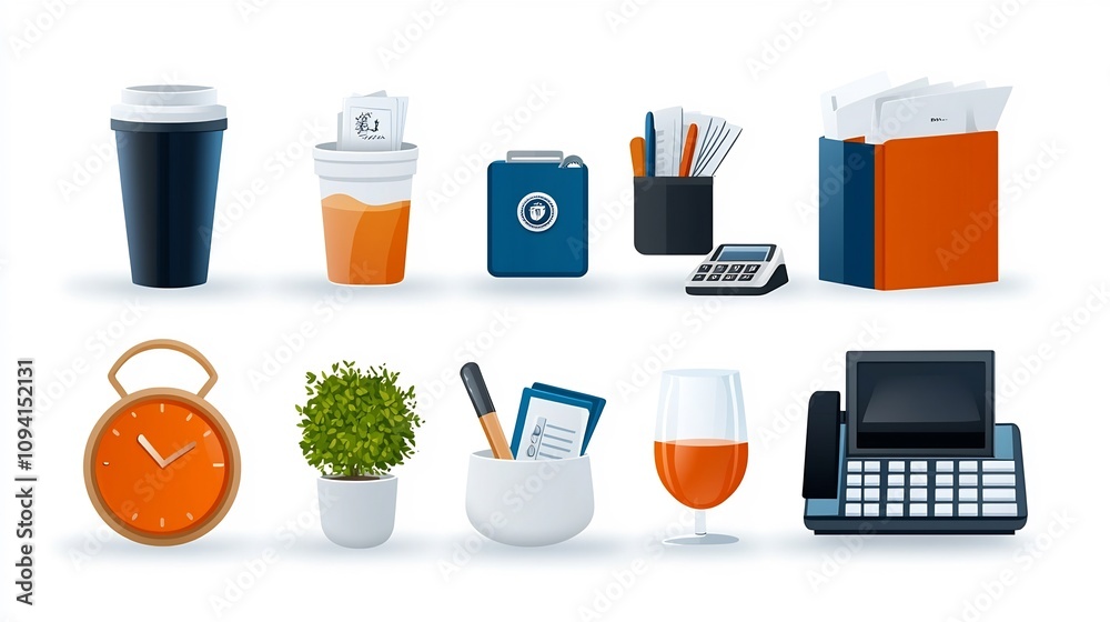 Aufkleber a curated set of 15 elegant icons highlighting key reception desk topics such as hotel services rese