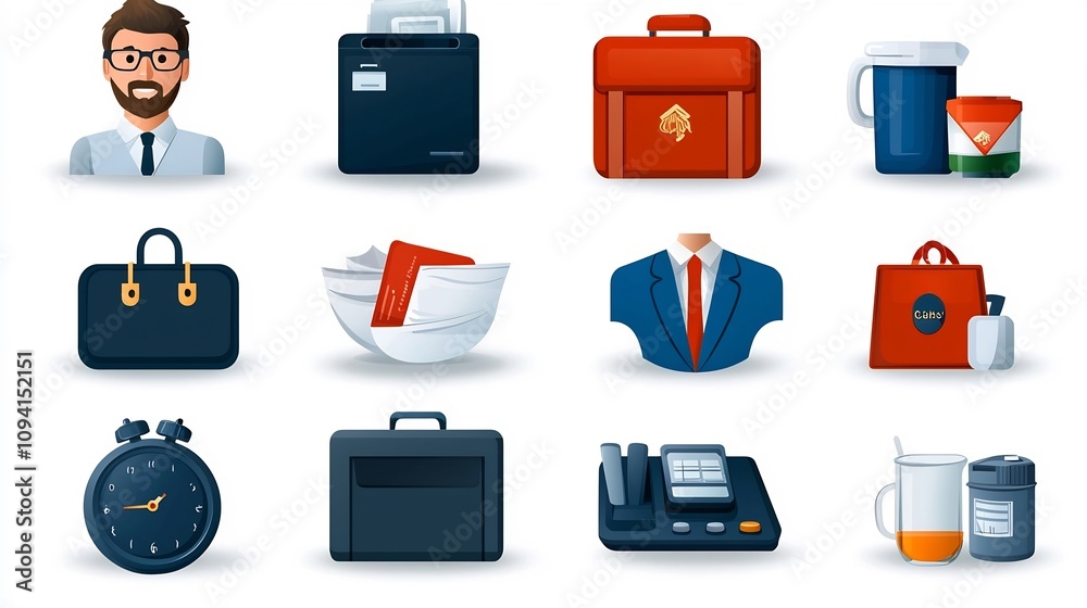 Leinwandbilder Curated set of 15 linear icons depicting various topics and functions related to hotel reception desk services including reservations check incheckout payment processing concierge assistance