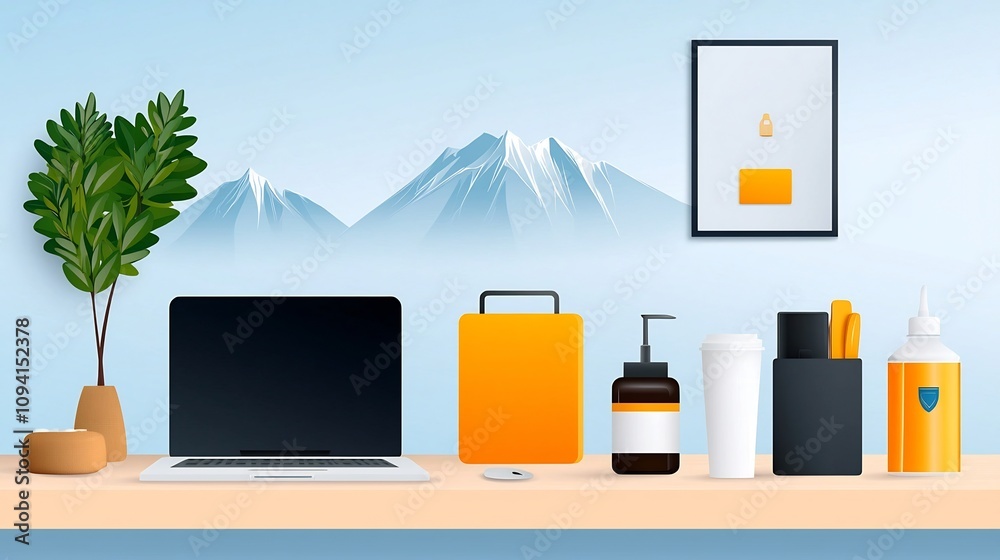 Aufkleber collection of 15 modern outline icons representing various professional reception desk themes and se