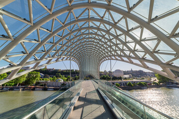 The Bridge of Peace over the Kura (Mtkvari) River, Tbilisi © efired