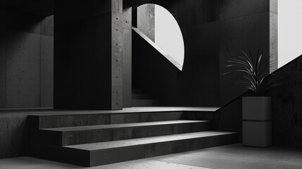 Minimalist Abstract Architecture Wallpaper with Geometric Elegance