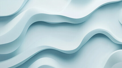 Fototapeta premium Swirling light blue abstract shapes create a soothing visual experience in a modern design