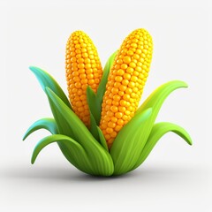 Sweet Corn Icon - Symbol of Bountiful Harvest