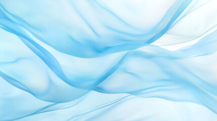 Fototapeta premium Soft blue fabric waves create calming patterns in natural light