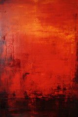Abstract dramatic painting in red, inspired by Rothko's style.
