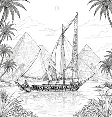 sailing boat on the sea