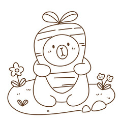 Cute Capybara cartoon