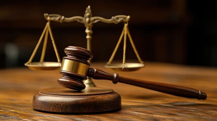 Gavel and Scales of Justice