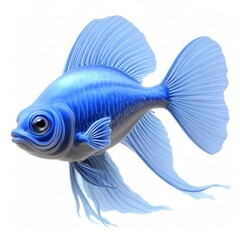 Fototapeta premium Deep Sea Aurora Fish Icon - Beautiful deep sea creature, mysterious and graceful
