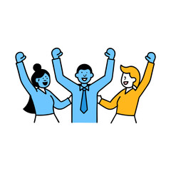 Business meeting on office vector illustration