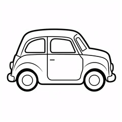 A simple image of a car, showcasing its clean lines and straightforward design, captured in a minimalist style.

