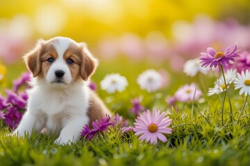 cute puppy cartoon character.