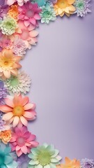 Floral Frame with Space