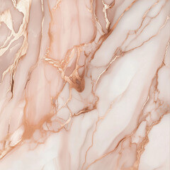Rose gold marble with rich metallic rose and gold vein