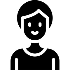 Vector Icon Woman, People, Profile, User, Avatar