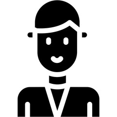 Vector Icon Writer, White Hair, Caucasian, Professions And Jobs, Profession