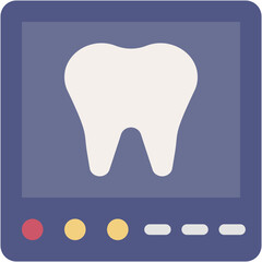 Vector Icon X Ray, Medical, Bone, Radiology, Diagnosis, Radiography