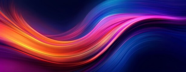 Vibrant Abstract Digital Waves Background