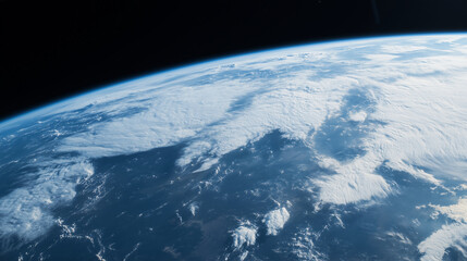 Earth From Space Highlighting Global Unity and Environmental Awareness