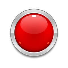 Glossy Red Button