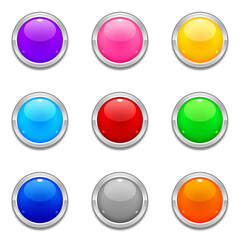 Glossy Buttons Collection