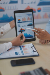 Business Documents, Auditor businesswoman checking searching document legal prepare paperwork or report for analysis TAX time,accountant Documents data contract partner deal in workplace office