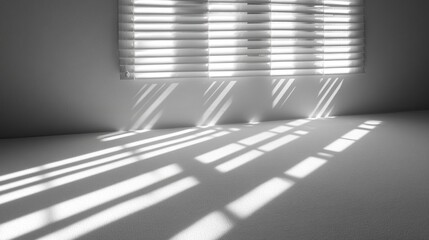 Naklejka premium Light Streaks Through Blinds