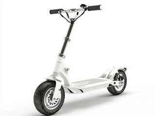 A sleek, modern electric scooter with large wheels and a minimalist design, ideal for urban commuting and eco-friendly transportation.
