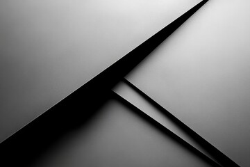 White Abstract Geometric Pattern with Polygon Shapes and Smooth Texture in Minimalist Design