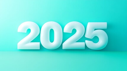 blue sky colors 2025 in smooth white typography floating