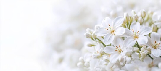 white lilies delicate flowers blooming springtime nature beauty garden